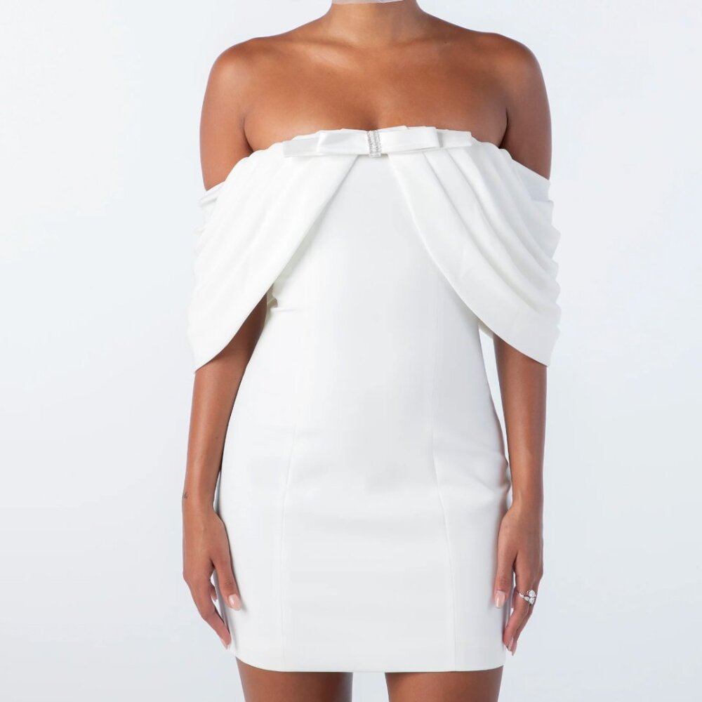 NWT Nana Jacqueline Kate Bow Dress White